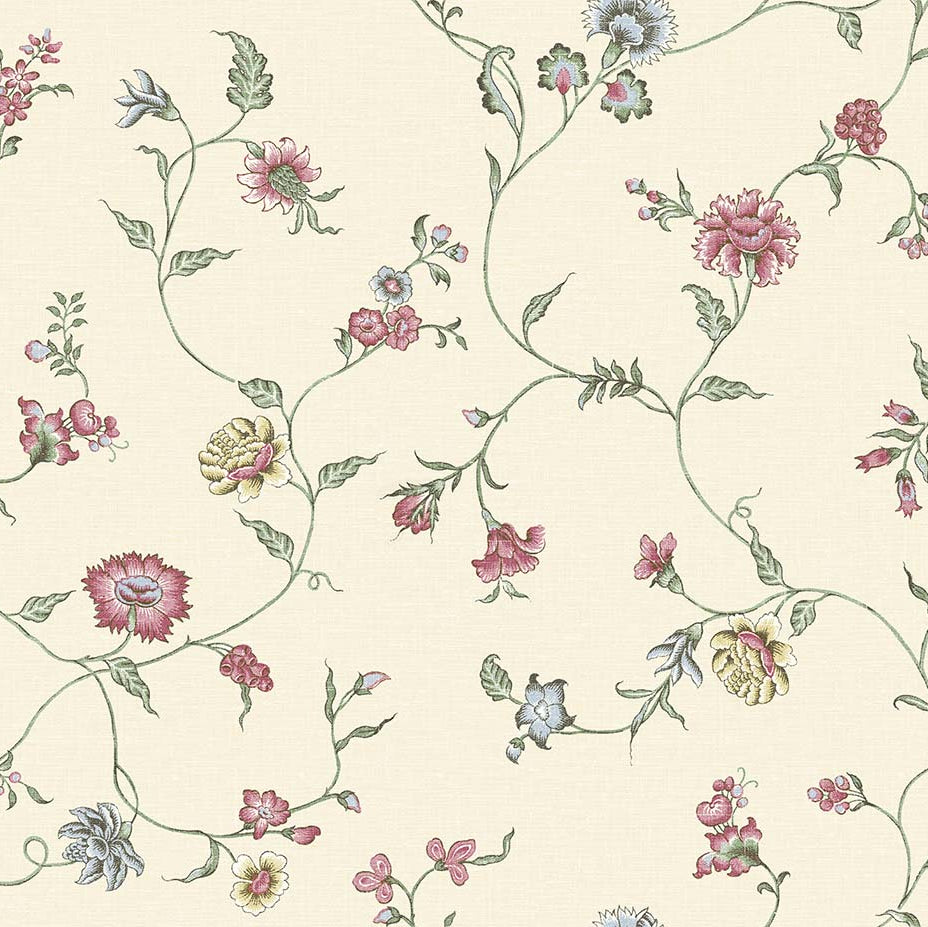 Carta da parati "Cassis Rosa Tenue" - Provence - WALLQUEST
