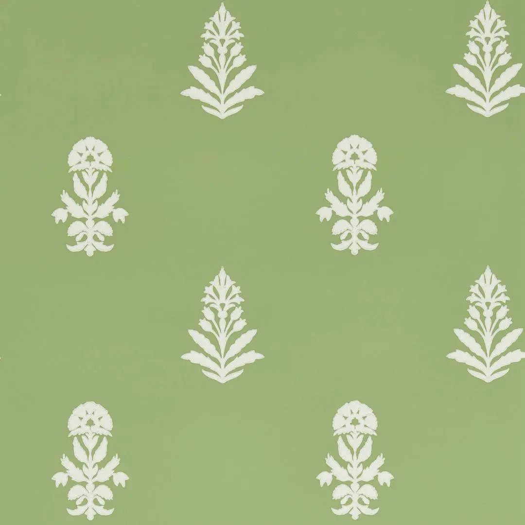 Carta da parati "Dabu Verde" - Curios - SANDERSON