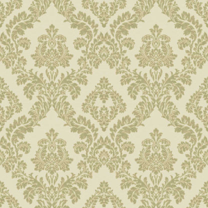 Papel pintado “Imperial – Verde Antiguo”, por metro o en rollo