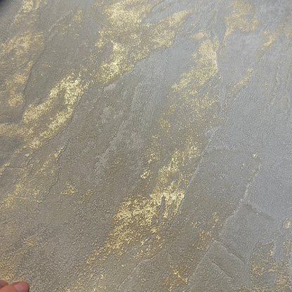 Carta da parati "Effetto Spatolato Grigio Scuro", a metraggio o a rotolo