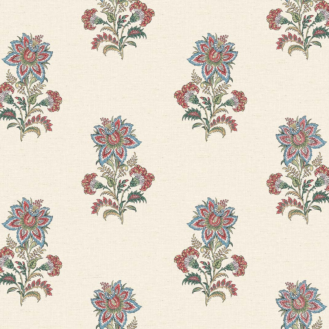Carta da parati "Seillans Beige/Rosso" - Provence - WALLQUEST