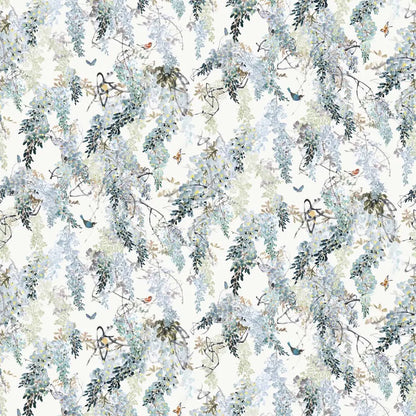 Carta da parati "Wisteria Falls Azzurra" - Curios - SANDERSON