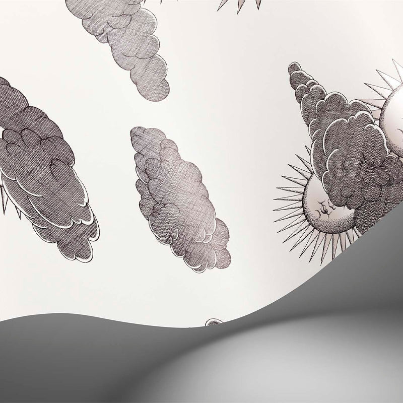 Carta da Parati "SOLI E NUVOLE BIANCO" Fornasetti | COLE & SON