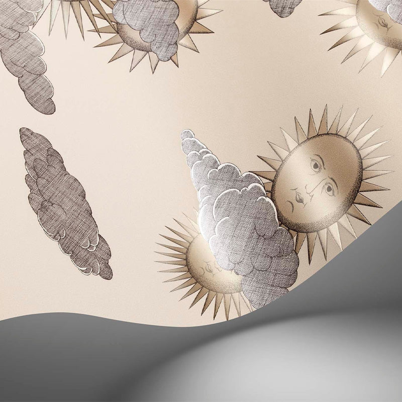 Carta da Parati "SOLI E NUVOLE SABBIA" Fornasetti | COLE & SON