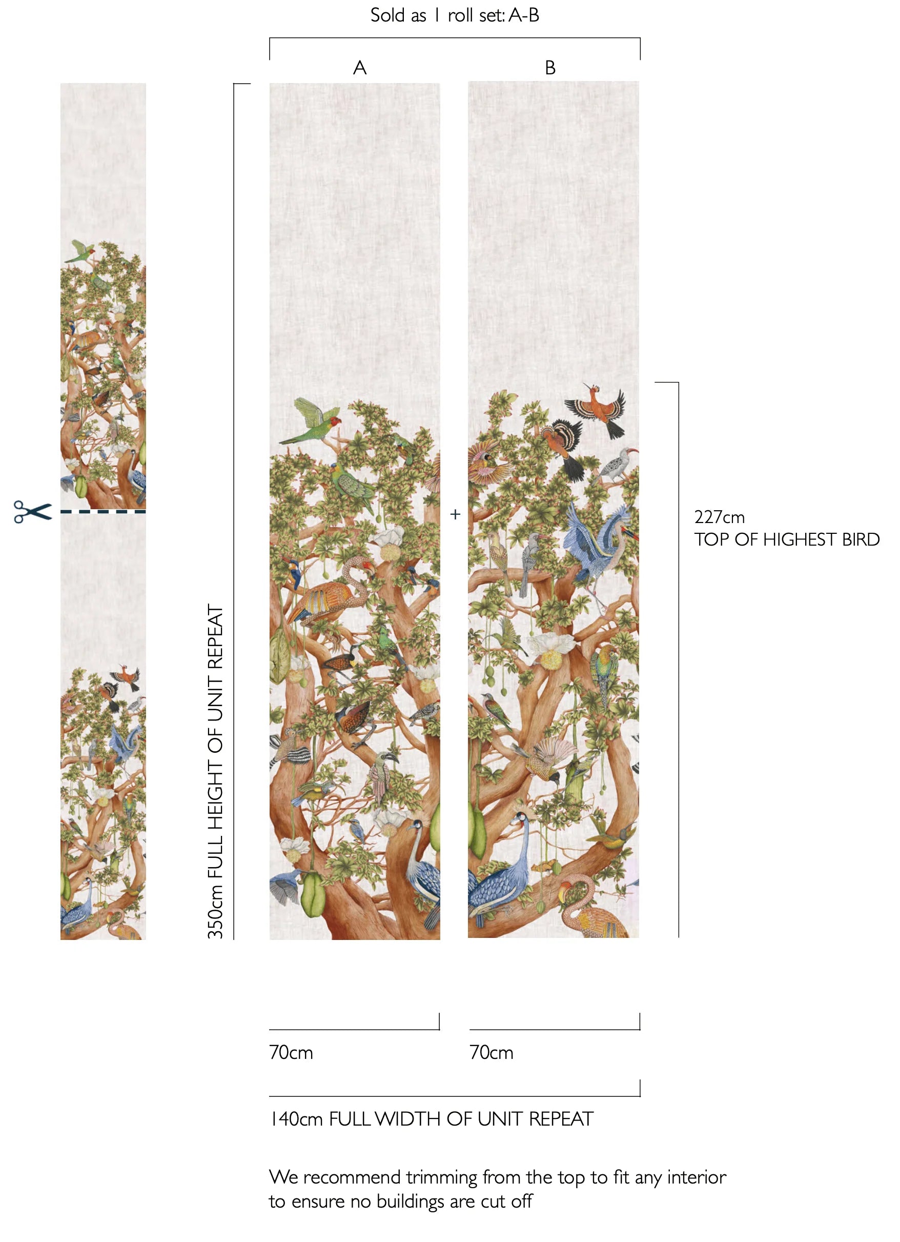 Carta da Parati “Tree of Life celeste" | COLE & SON ARDMORE BAOBAB