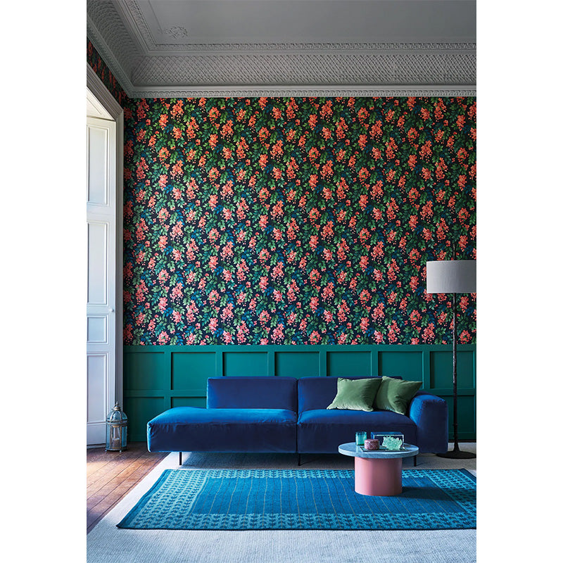 TESSUTO "Colour Box Velvet Hyacinth" - The Contemporary - Cole & Son