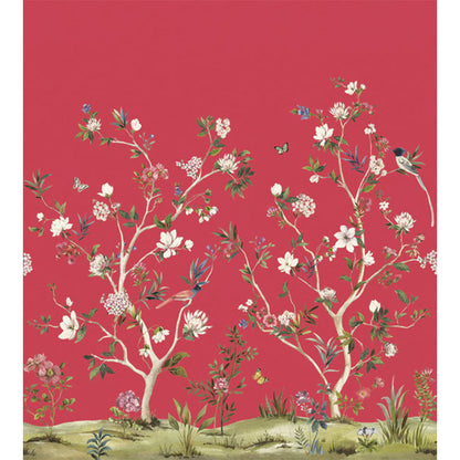 Carta da parati - "Chinoiserie Magnolia Mural - Cherry" | WALLQUEST - DAISY BENNETT