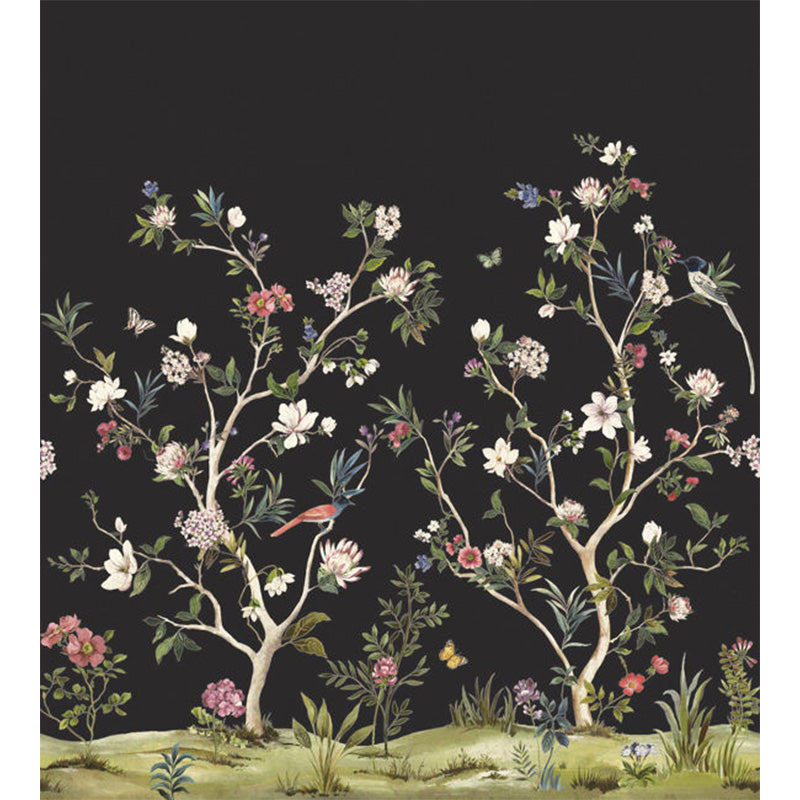 Carta da parati - "Magnolia Mural - Matt Black" | WALLQUEST - DAISY BENNETT