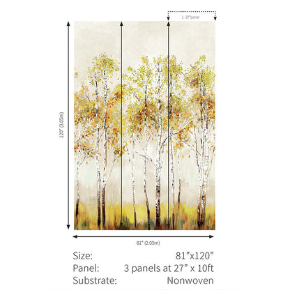 Carta da parati - "Aspen Tree Mural - Cappucinno" | WALLQUEST - DAISY BENNETT