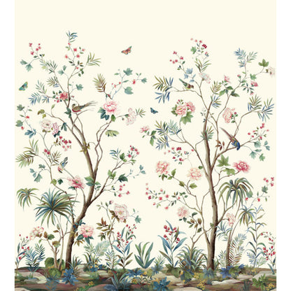 Carta da parati - "Charleston Gardens Mural - Oyster" | WALLQUEST - DAISY BENNETT