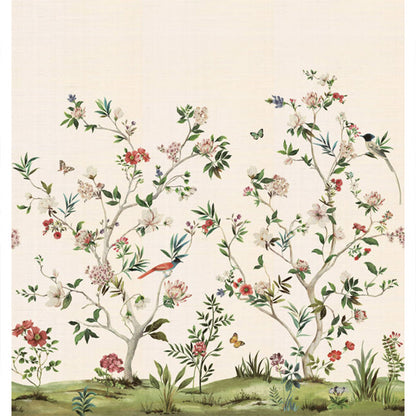 Carta da parati - "Chinoiserie Magnolia Mural - Almond" | WALLQUEST - DAISY BENNETT