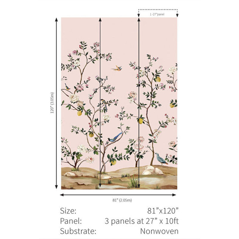 Carta da parati - "Blossom Mural - Blush" | WALLQUEST - DAISY BENNETT