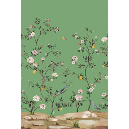 Carta da parati - "Blossom Mural - Emerald" | WALLQUEST - DAISY BENNETT