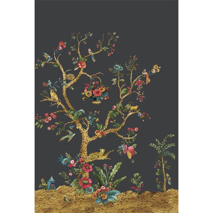 Carta da parati - "Tanzania Tree of Life Mural - Charcoal" | WALLQUEST - DAISY BENNETT