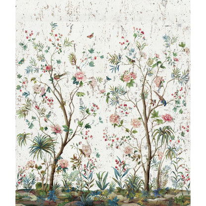 Carta da parati - "Charleston Garden Mural - Salt White" | WALLQUEST - DAISY BENNETT