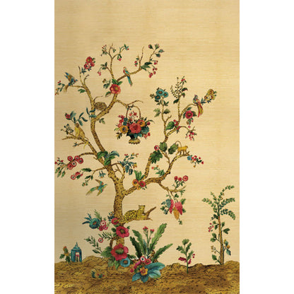 Carta da parati - "Tanzania Tree of Life Mural - Tuscan Gold" | WALLQUEST - DAISY BENNETT