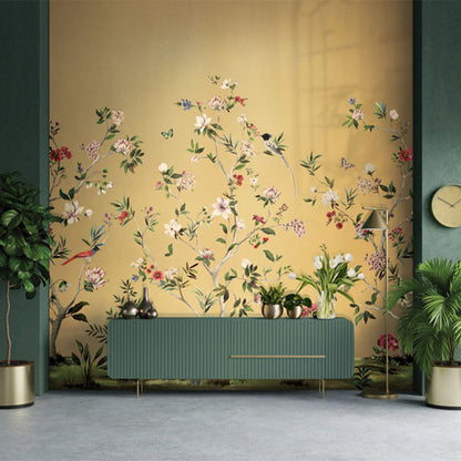 Carta da parati - "Magnolia Mural - Gold Metallic" | WALLQUEST - DAISY BENNETT