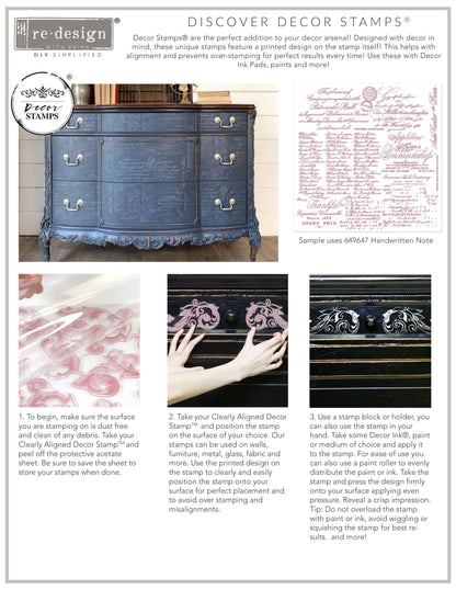 Redesign Decor Stamp "Clear Cling Stamps" 30,5 x 30,5 cm