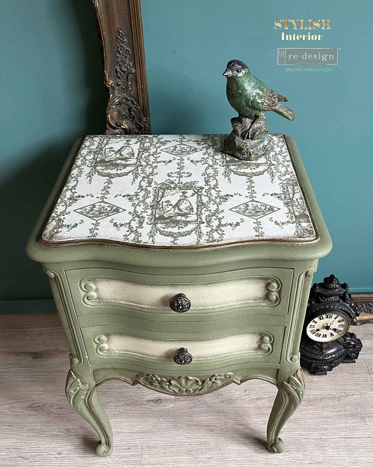 Carta da Découpage Kacha – Chasing Petals – 1 foglio in Tessuto Formato 49.5x76cm