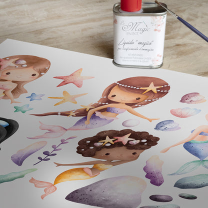 Stampa Trasferibile “AMICHE SIRENE” 28×40 cm