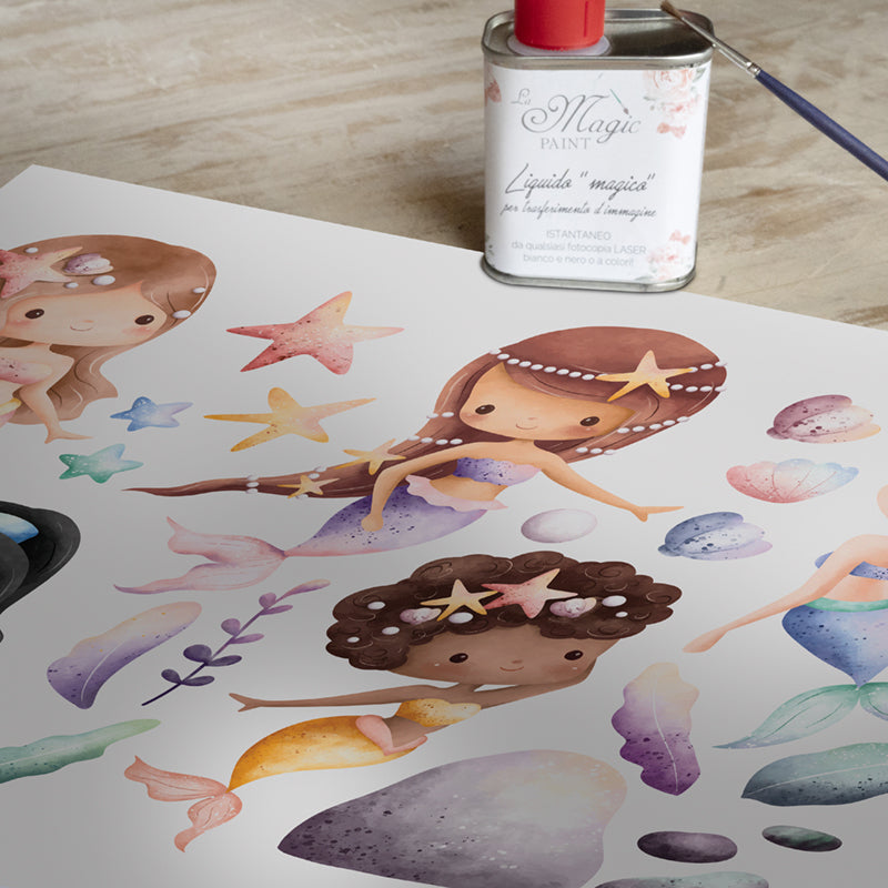 Stampa Trasferibile “AMICHE SIRENE” 28×40 cm