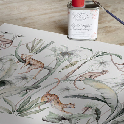 Stampa Trasferibile “JUNGLE FRIENDS” 28×40 cm