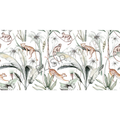 Stampa Trasferibile “JUNGLE FRIENDS” 28×40 cm