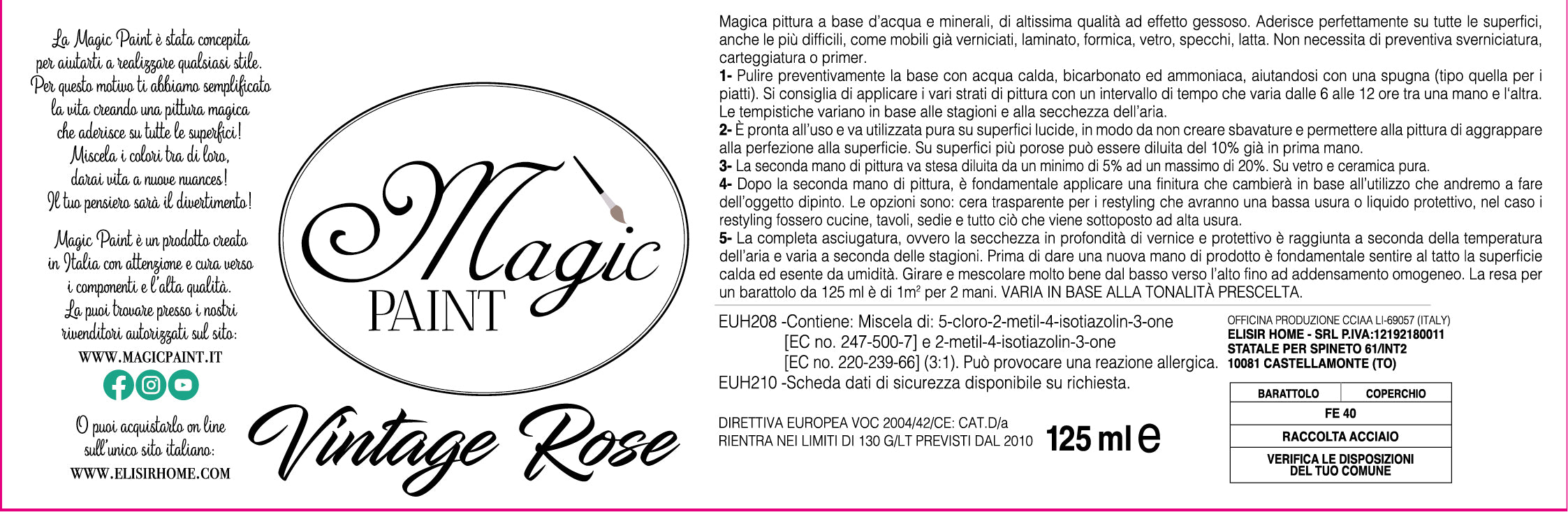 Magic Paint colore "Vintage Rose"