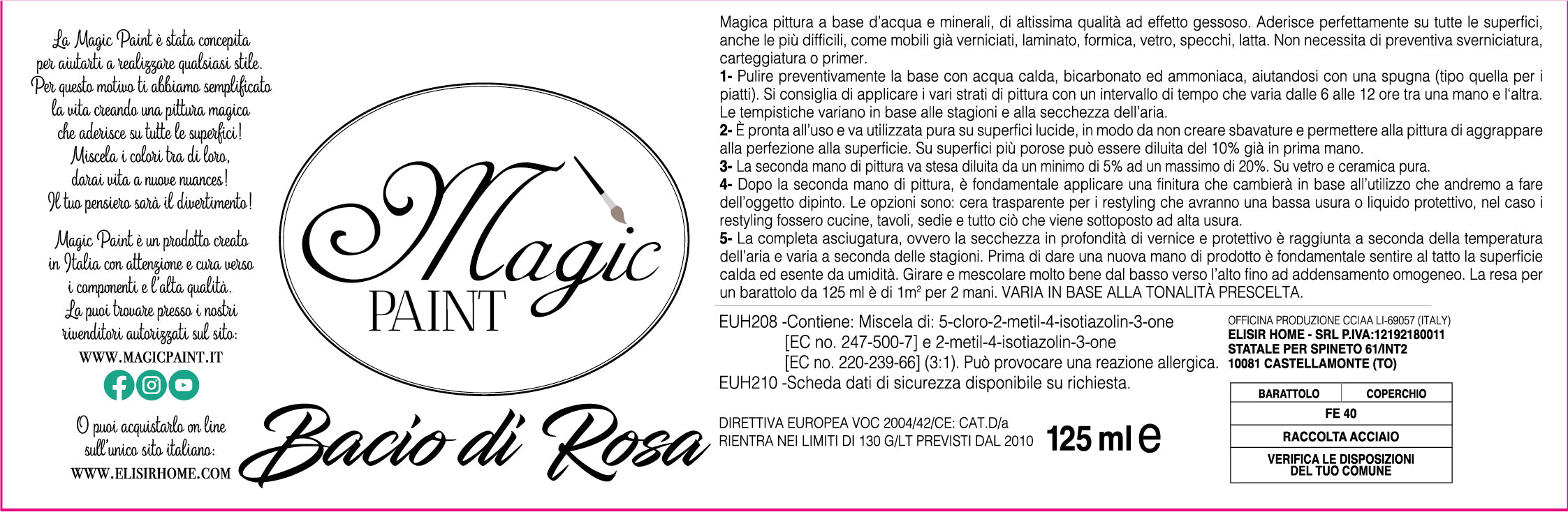 Magic Paint colore "Bacio di Rosa"