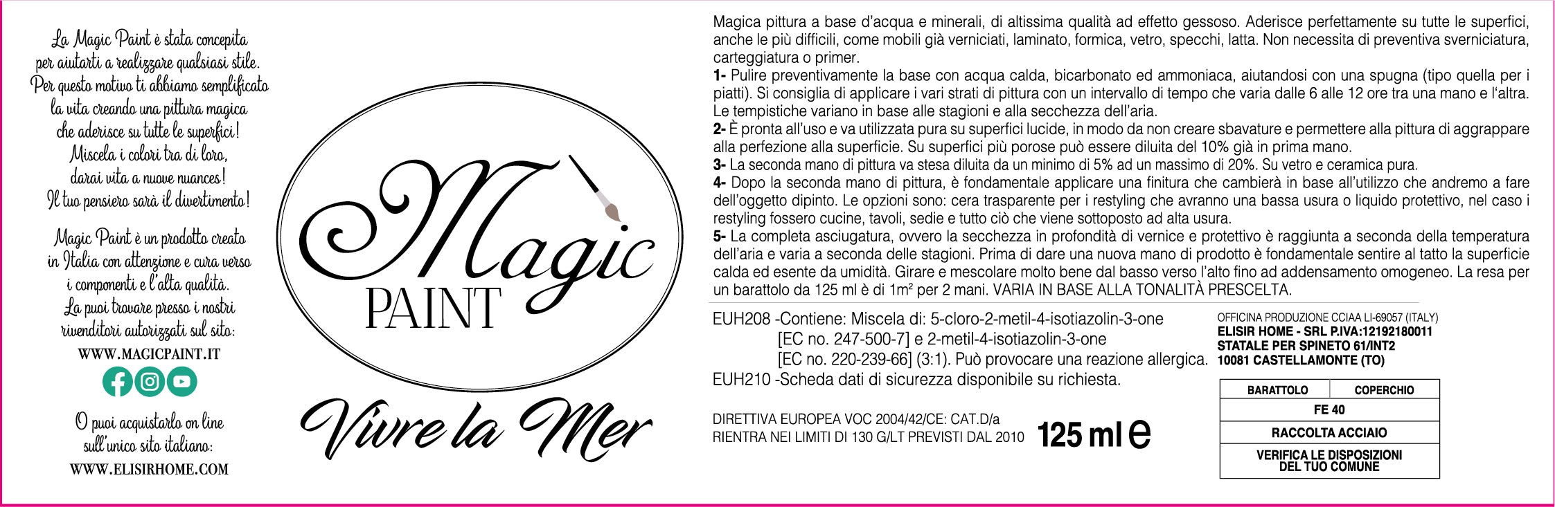 Magic Paint colore "Vivre la Mer"