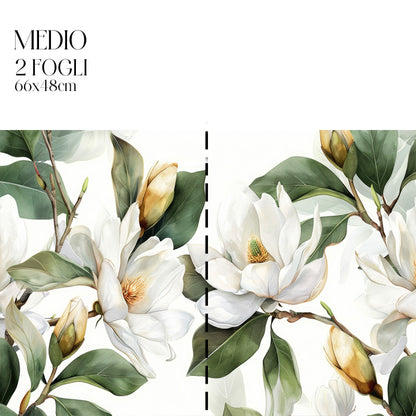 Dècoupage Modern Flora – Fiori bianchi