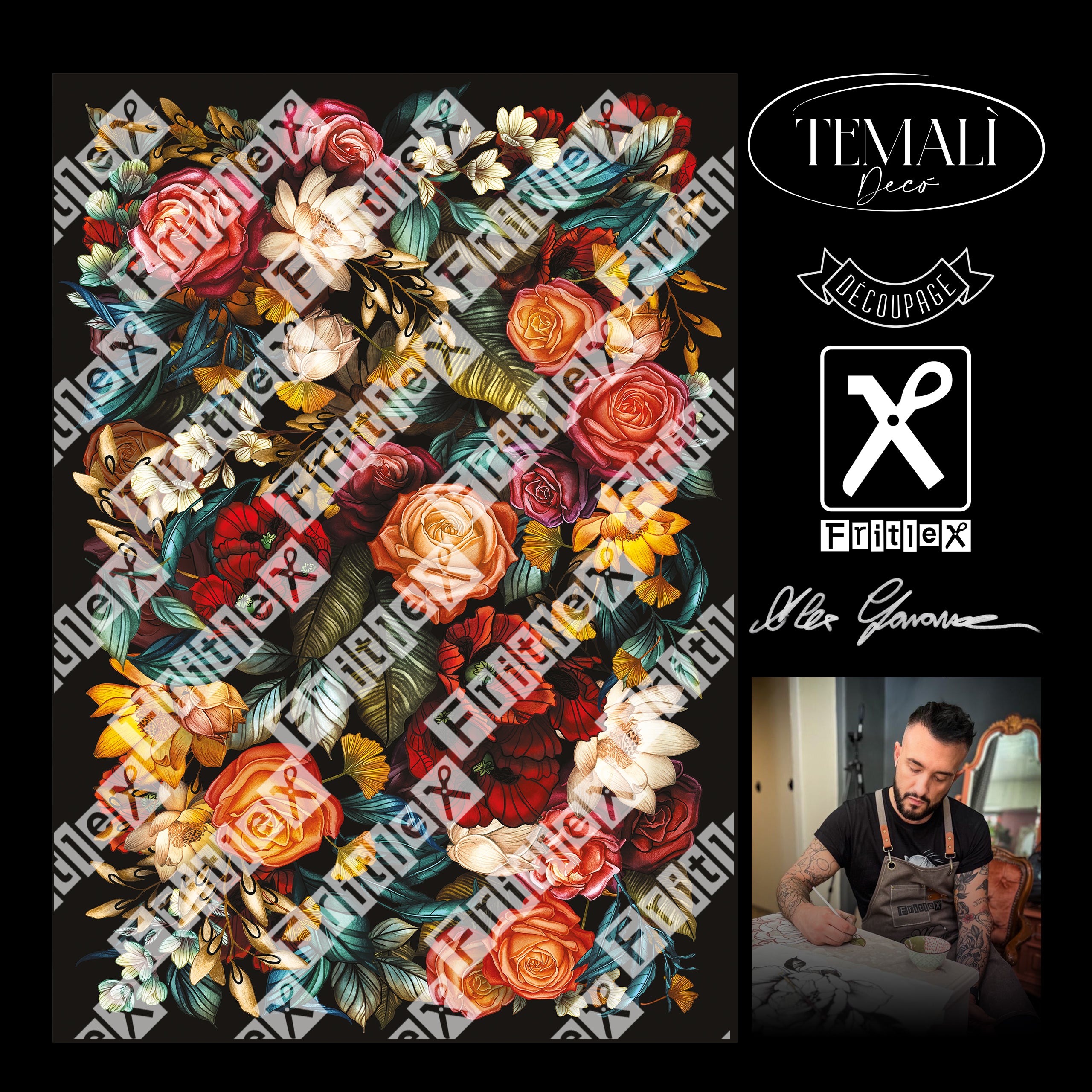 Dècoupage Collezione Alex - Flowers