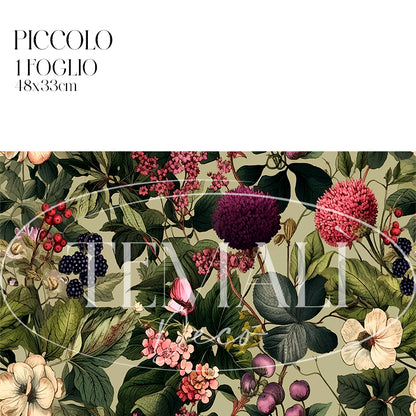 Dècoupage Modern Flora - Green Berry