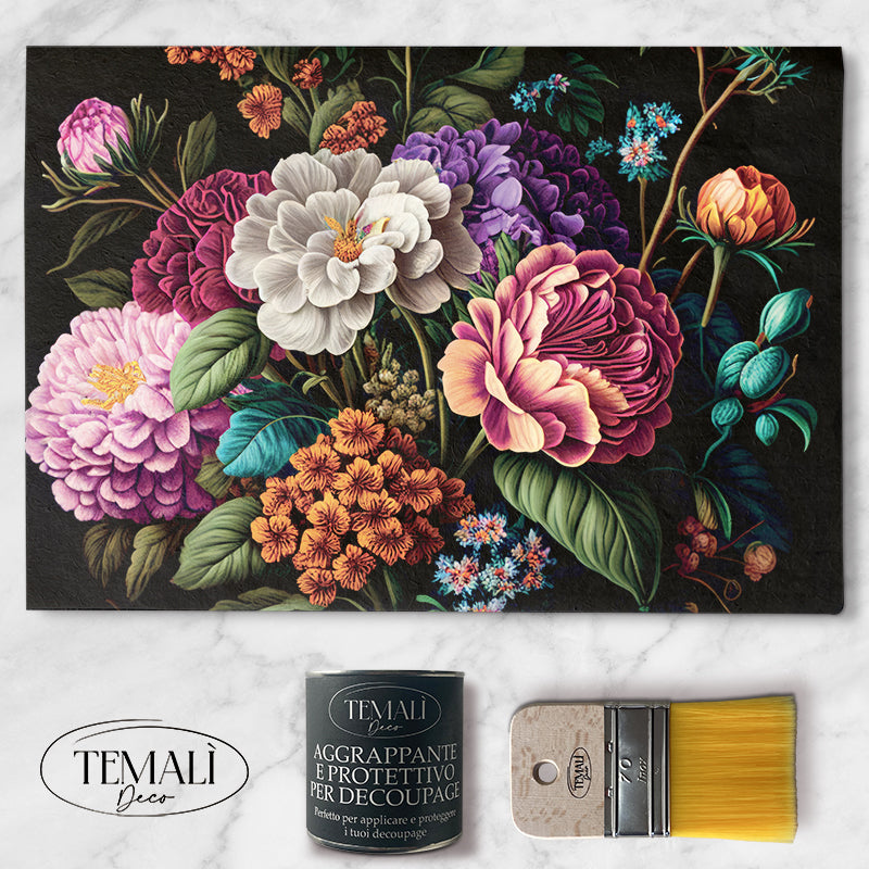 Dècoupage Modern Flora - Bouquet Colorato