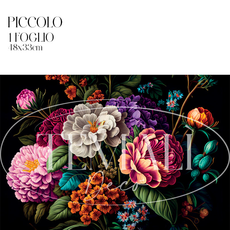 Dècoupage Modern Flora - Bouquet Colorato