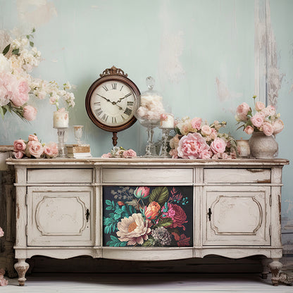 Dècoupage Modern Flora - Fucsia Peonies