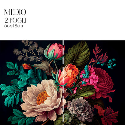 Dècoupage Modern Flora - Fucsia Peonies