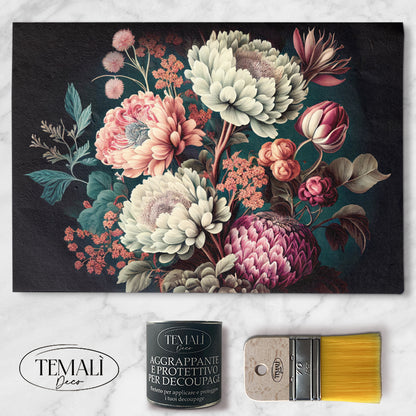 Dècoupage Modern Flora - Peonie Delicate
