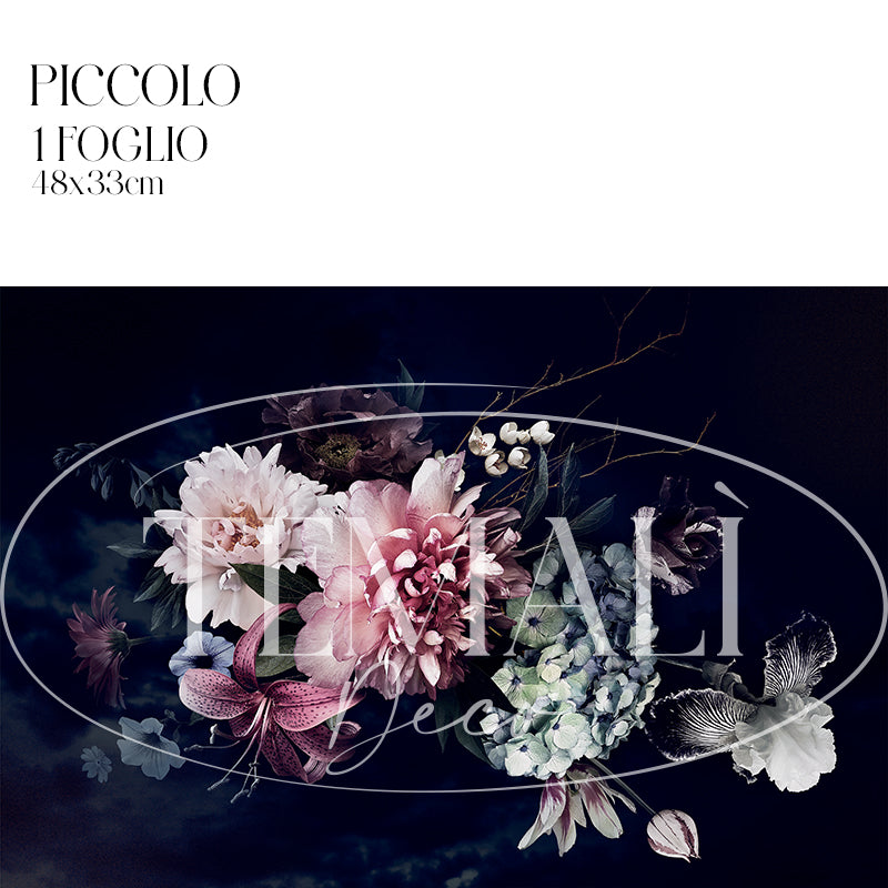 Dècoupage Modern Flora - Purple Blooming