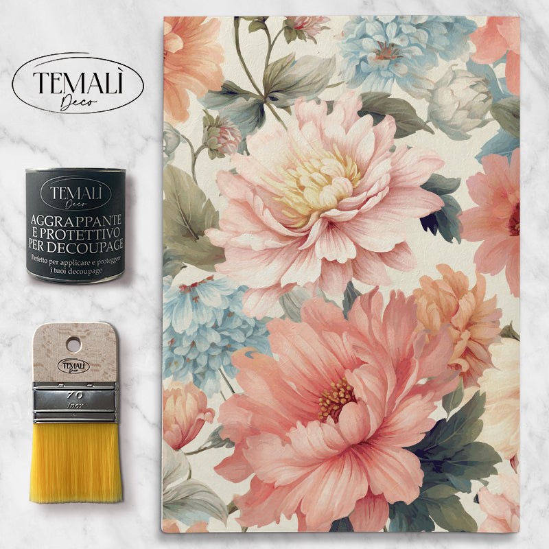 Dècoupage Modern Flora - Bouquet Peonie