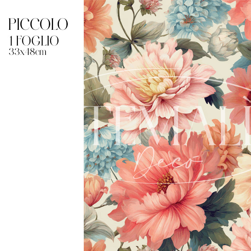 Dècoupage Modern Flora - Bouquet Peonie