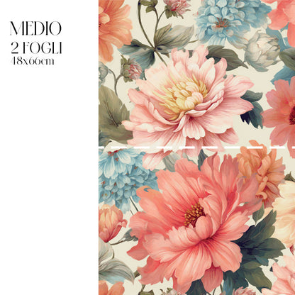 Dècoupage Modern Flora - Bouquet Peonie