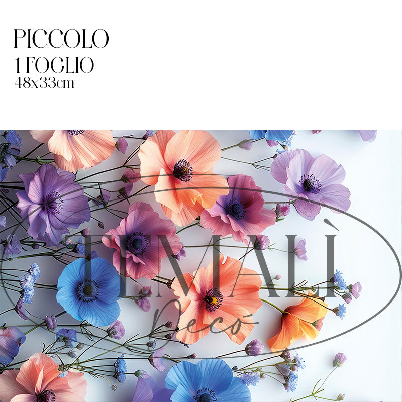 Dècoupage Modern Flora – Fiori colorati