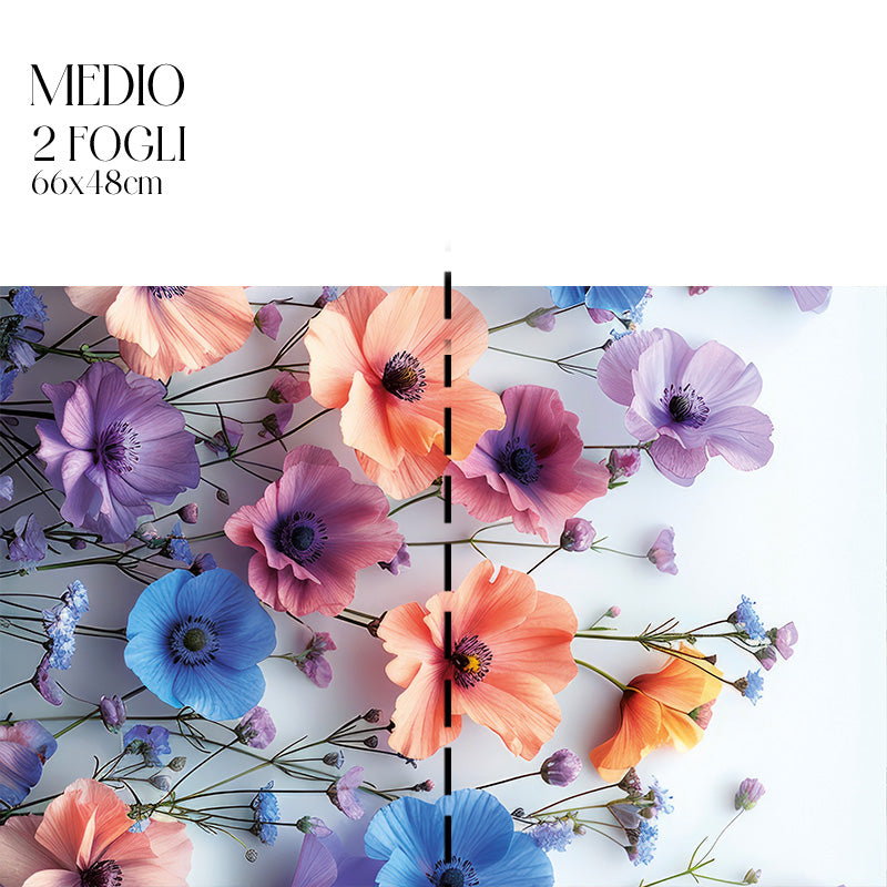 Dècoupage Modern Flora – Fiori colorati