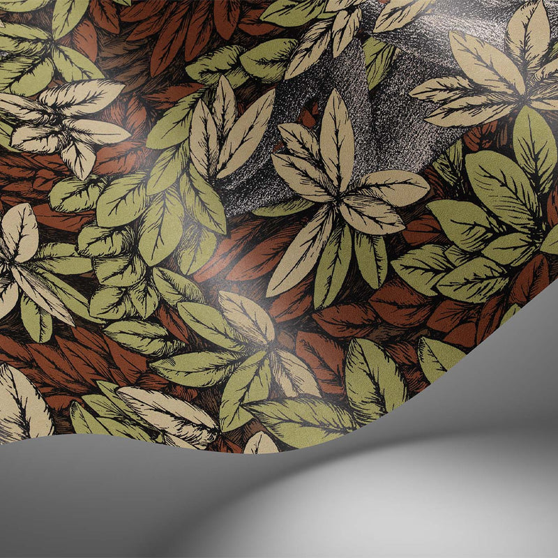 Carta da Parati "FOGLIE E SCIMMIE OLIVA" Fornasetti | COLE & SON