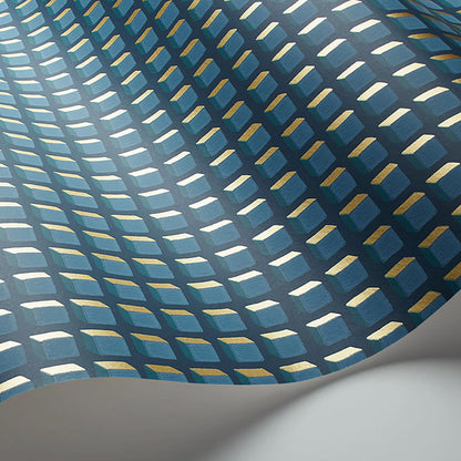 Carta da Parati “MOSAIC Petrol on Ink” | COLE & SON