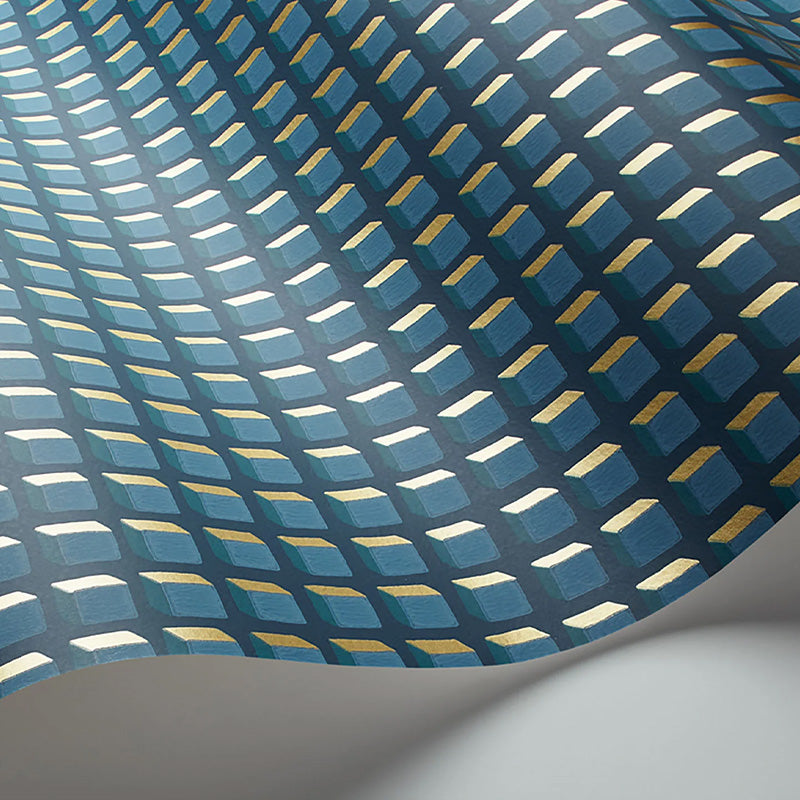 Carta da Parati “MOSAIC Petrol on Ink” | COLE & SON