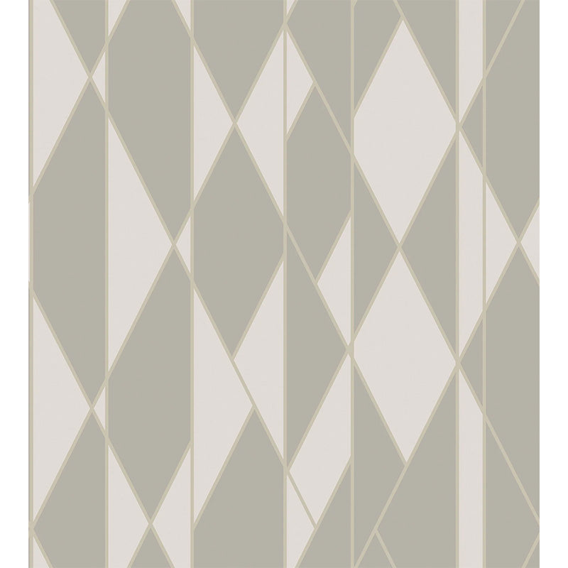 Carta da Parati “OBLIQUE Taupe & Metallic Silver” | COLE & SON