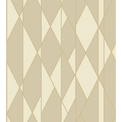 Carta da Parati “OBLIQUE Sand & Metallic Gold” | COLE & SON