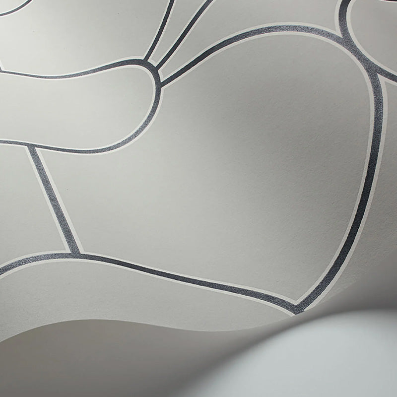 Carta da Parati “RIVIERA Charcoal on Stone” | COLE & SON